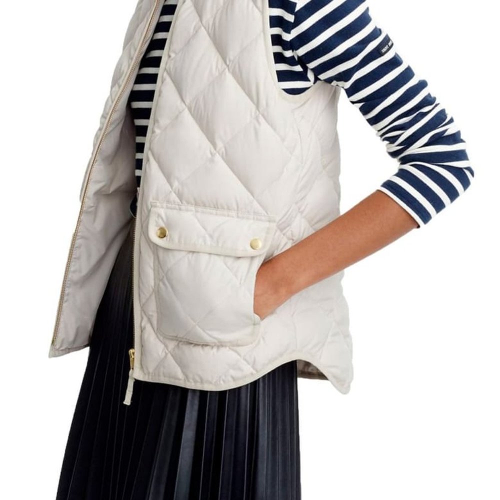 J. Crew Quilted Down Vest - Picture 2 of 11